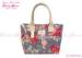 Beautiful Flower print tote handbags for women / floral shopper bag