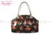 Waterproof Black Vintage canvas flower tote bag womens Big Size handbags