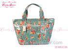 Vintage Green lightweight Floral Print Handbags for Womens , Ladies