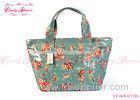 Vintage Green lightweight Floral Print Handbags for Womens , Ladies