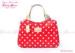 Cute Red and White polka dot Handbag womens tote bags customized