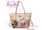 Fashionable big size Digital Printed Bags Eco Friendly flower Handbags