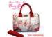 Barrel Shape Womens Large Digital Printed Bags , Car and Tower Design