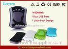 High capacity 6800mah black Portable USB Power Bank FOR IPHONE , PSP , MID