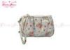 Summer small coin pouch flower printed cash purse for name card / keys