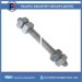 double arming bolt with square nuts, hot dipped galvanized