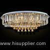 Custom Round Luxury Crystal Ceiling Light With Glass Pearl Drop for Home / Living room