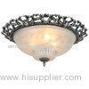 35cm Dia Wrought Iron Ceiling Chandelier Zinc Ceiling Lamp E27 Light Base AC 110 / 220V