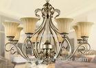 Customized Modern / Retro Style Wrought Iron Chandelier with Shades 8 Light 800W