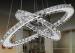 Funky Modern K9 Crystal LED Chandelier Lamp / Luxurious Pendant Lighting with Stainless steel