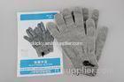 Comfortable Silvery Fiber Electrode Gloves For Massage Therapy