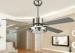 18W 52 Inch Contemporary LED Ceiling Fan Light Fixtures with Sand Nickel
