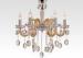 American Modern Amber Art Deco Chandelier Light Fixtures for Conference Room , Six Light