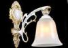 Traditional European Glass Indoor Wall Lights with Die Casting Zinc Alloy