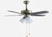 Anti Brass 48'' Contemporary Ceiling Fan Light Fixtures with 4 Leaf and 3 Light