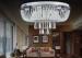 Modern Round Crystal Ceiling Lights 30w LED For Dining Room / Living Romm Decoration