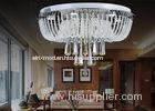 White Modern Luxury Crystal Ceiling Lights / Glass Ceiling Lighting Fixtures Chandeliers