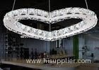 Funky Crystal Modern Chandeliers / Light Heart Shaped Pendant Lamp 7500K - 8000K