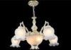 Zinc Die Casting Retro / Modern Glass Chandeliers , European Baroco Style Pendant Lamp