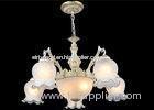 Zinc Die Casting Retro / Modern Glass Chandeliers , European Baroco Style Pendant Lamp