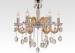 White Amber Hanging Modern Glass Chandeliers with Art Glass for Dining room / Foyer