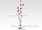 Purple Aluminum Ikebana Decorative Floor Lamps , Home Decoration Flower Lamp