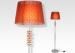 Orange Funky Contemporary Decorative Floor Lamps / Unique Floor Light