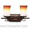 2 Light Matte Bordeaux Bathroom Over Mirror Lights E27 Incandescent / LED blub