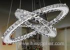 Luxury K9 Crystal Chrome 18W LED Modern Chandelier Lighting 7500K - 8000K for Bar / Hotel