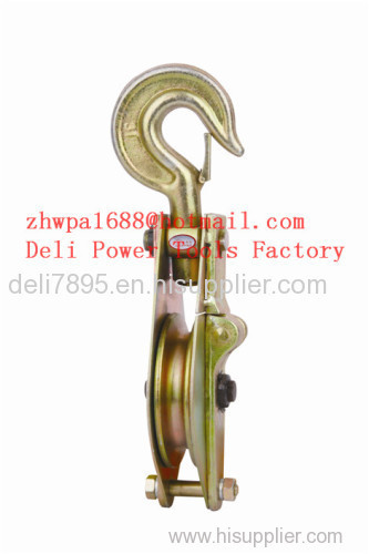 Double wheel hook pulleytripe wheel link pulleytripe wheel hook pulley