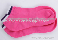 lady lovely pink socks for winter pink full terry sport socks