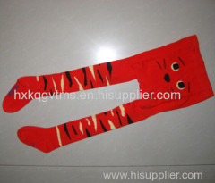 Lovey Cat Tights Cotton Orange Tights