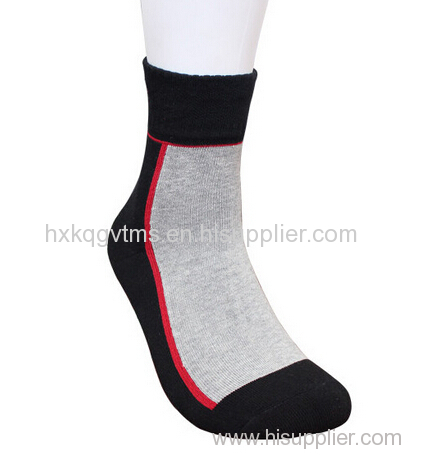 Men's terry black crew Socks 100% Cotton business socks hot selling