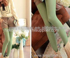 Lady green plain tight 2014 hot selling lady tights
