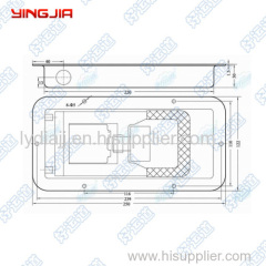 Stainless Steel Recessed Locking Handle