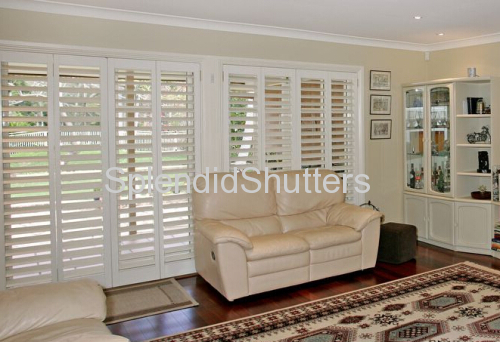 Office Wooden Shutters Confortable Shutter 63MM/89MM/114MM are available.