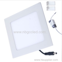 LED square Panel Light Fixture with super white LEDs. 24 Watt