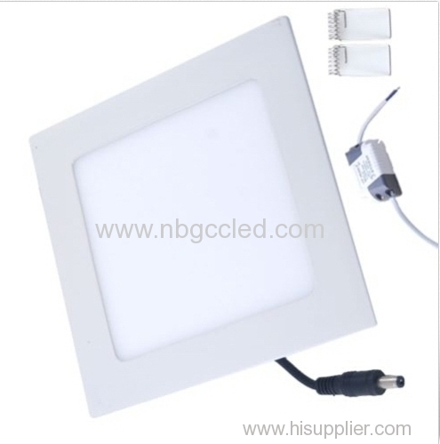 LED square Panel Light Fixture with Natural White 24 Watt