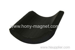 Black epoxy bonded neodymium motor segment magnets