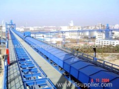 air-supported belt conveyor; air cushion belt conveyor