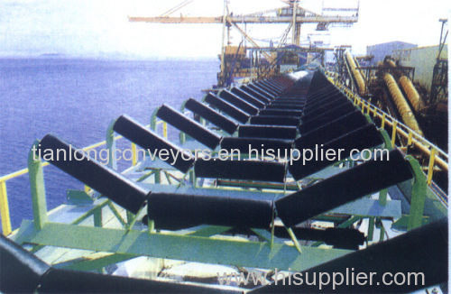 fixed belt conveyor with large conveying quantity; roller belt conveyor