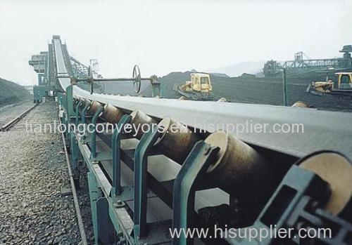 roller belt conveyor for mine coal port and grain