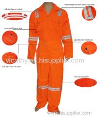 Hot selling fluorescent orange coverall