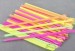 colorful drinking straw with spoon for snow cone or shave ice