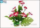 Simulation Anthurium Plastic Aquatic Plants Marine Polyresin Aqua Decor Fake Flowers