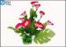 Simulation Anthurium Plastic Aquatic Plants Marine Polyresin Aqua Decor Fake Flowers