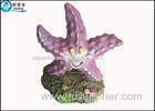 Novelty Small Purple Starfish Polyresin Fish Tank Ornaments / Lovely Fish Tank Background