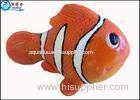 Small Orange Resin Artificial Fish for Aquarium Decoration / Custom Fake Fish Ornaments