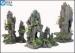 Artificial Hill Decorative Aquarium Resin Ornaments For Indoor Fish Tank Decorations