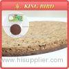 Round Art Craft Home Craft Wood Cork Heat Resistant Coaster